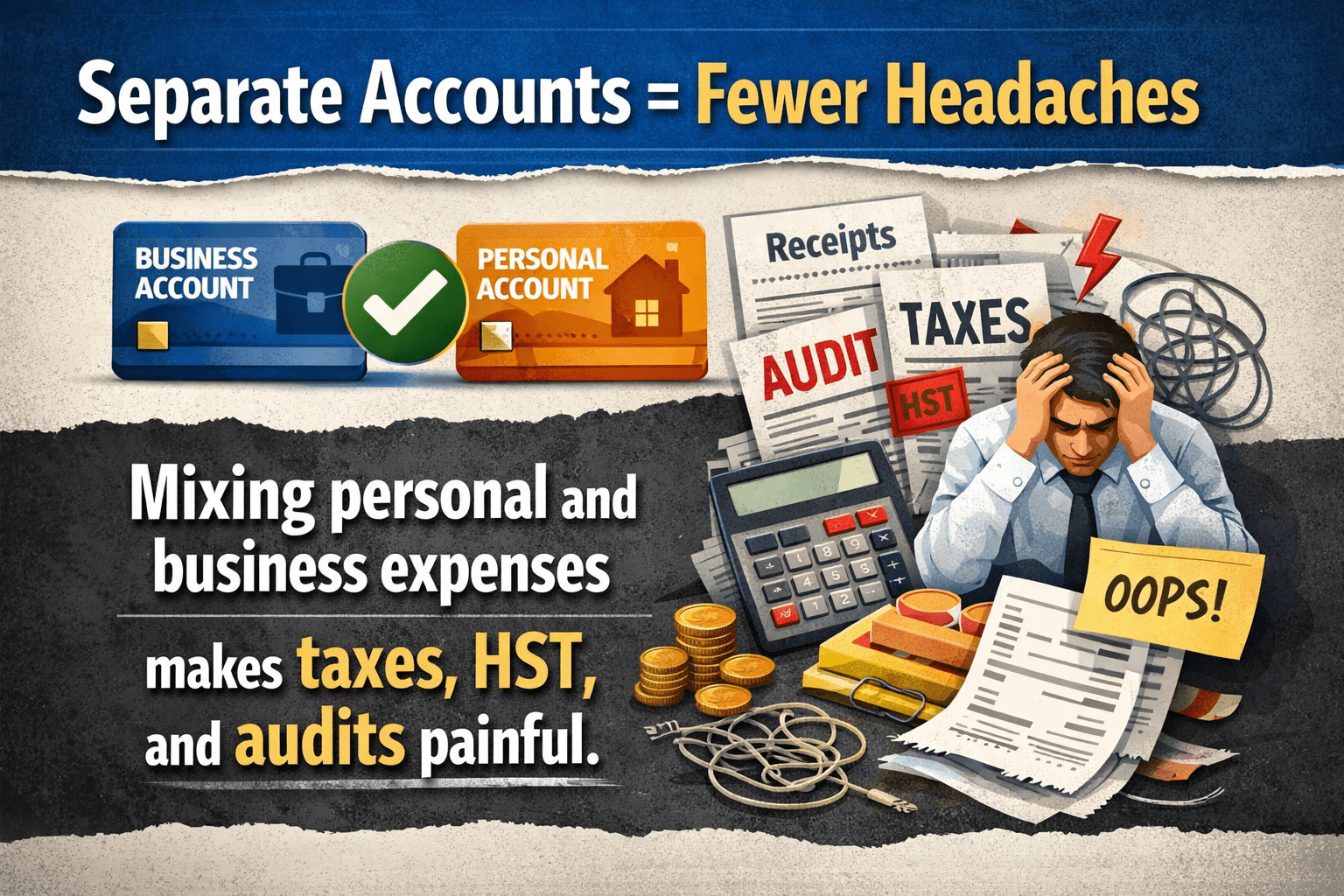Separate Accounts = Fewer Headaches